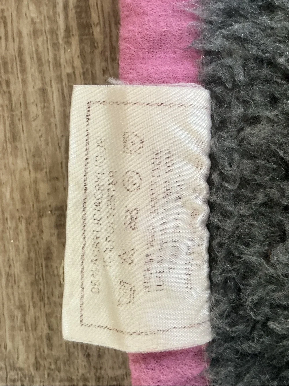 Vintage Biederlack Blanket Disney Minnie Mouse Pink Fleece Throw Reversible Lrg
